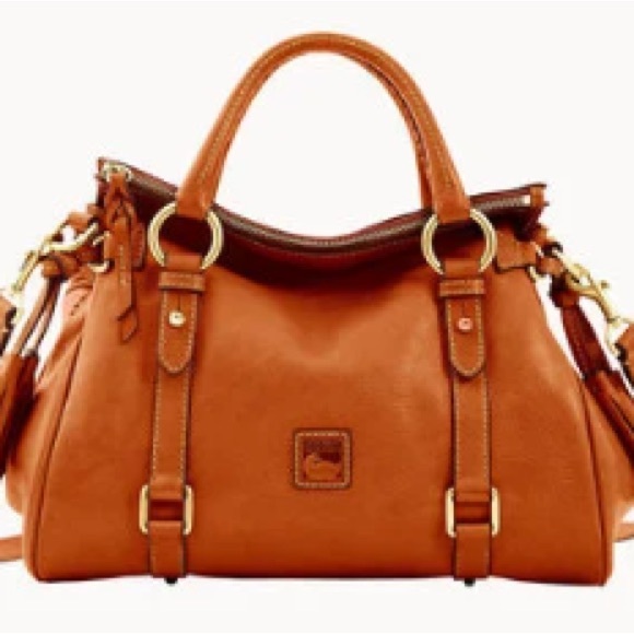 Dooney & Bourke Florentine Satchel in Brown / Natural - Picture 6 of 8